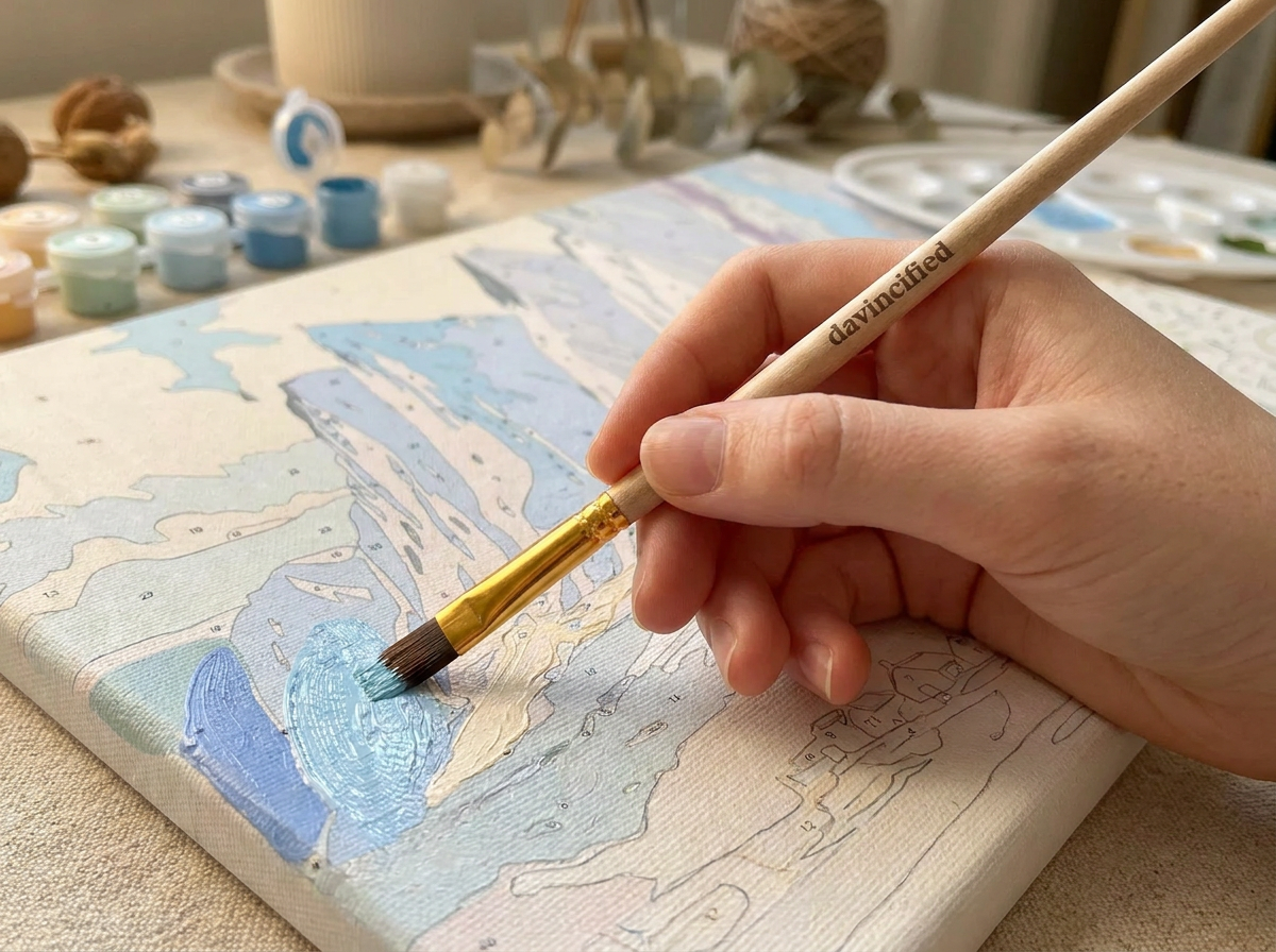Paint by numbers creative experience